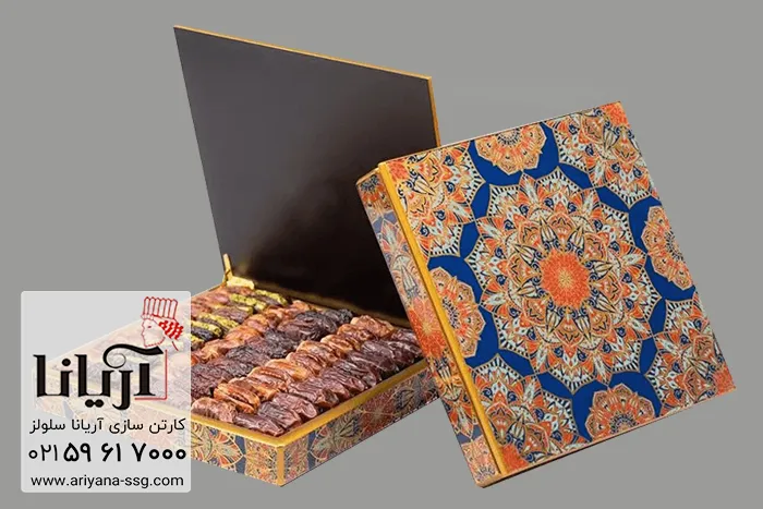 انواع کارتن و جعبه خرما صادراتی